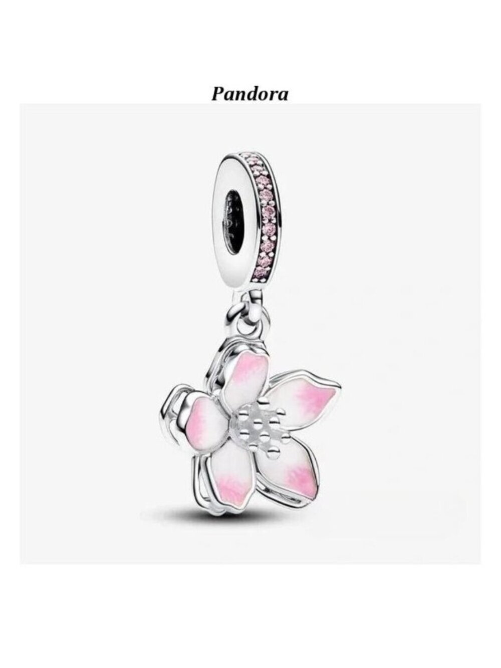 New Pandora Cherry Blossom Dangle Charm